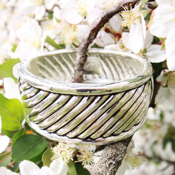 Vintage Premier Designs Silver Tone and Black Cuff Bracelet - Picture 2 of 10